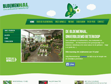 Tablet Screenshot of bloemenhal.com
